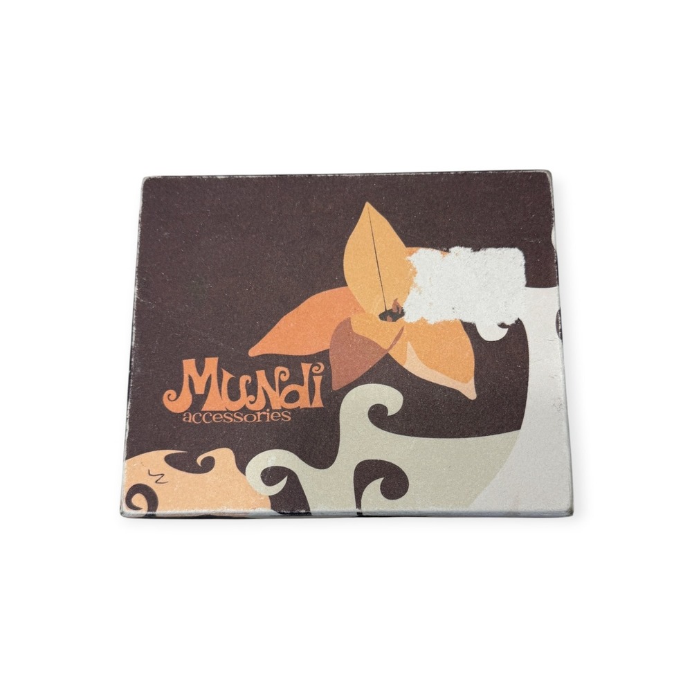 Vintage Mundi Accessories Leather Wallet Retro Wavy Patchwork Bifold New In Box